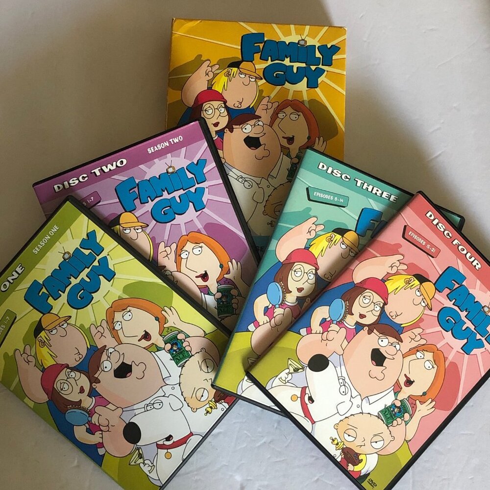 Family Guy Volume 1 / 4 DVD disc set - season 1 and 2 - all 28 episodes